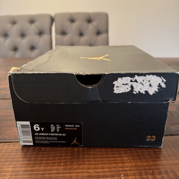 Air Jordan 11 Retro GG Heiress Velvet Maroon Shoes - Picture 10 of 11